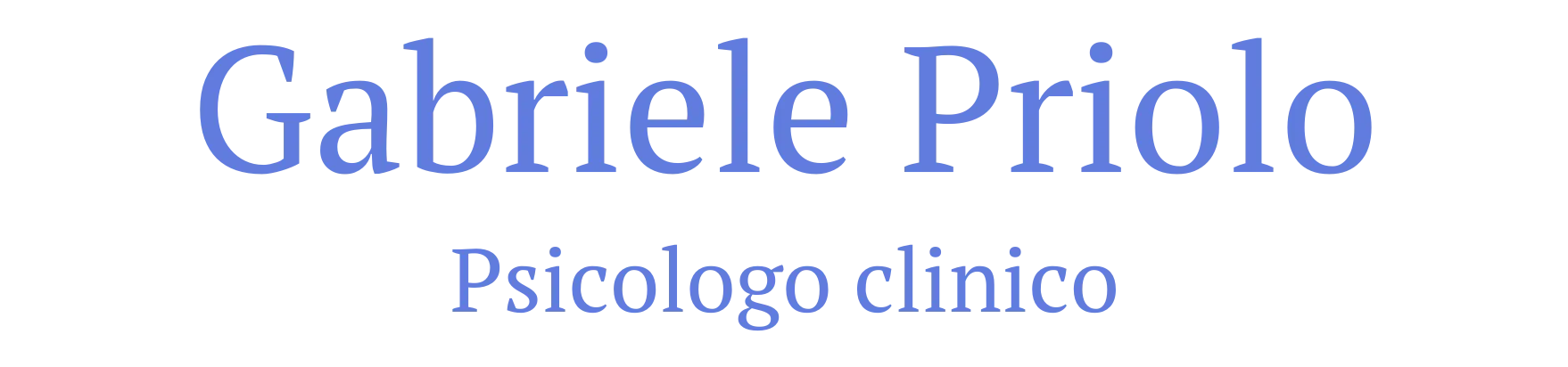 Studio Gabriele Priolo - Studio Psicologia Torino - Logo centrato